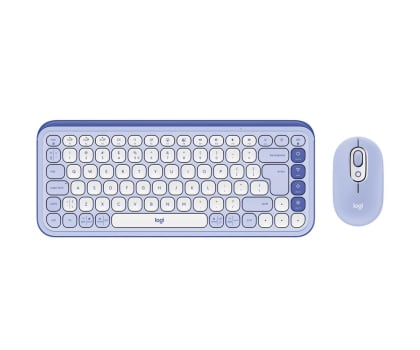 Zestaw klawiatura i mysz Logitech POP ICON Combo lilac